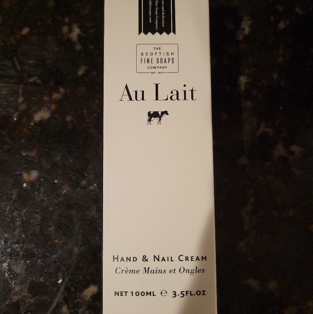 *SOLD* SEALED The Scottish Fine Soap Company AU Lait Hand & Nail Cream 3.5fl Oz